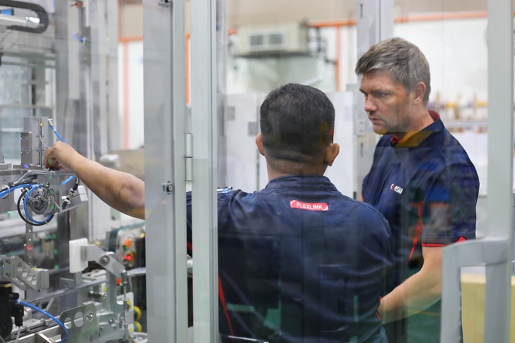 FlexLinks PCB handling machine