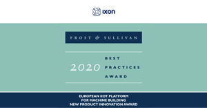 IXON recibe el prestigio galardón Best Practices Award de Frost & Sullivan