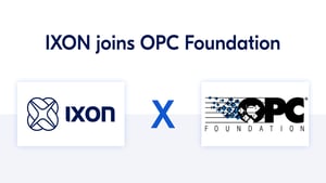 IXON becomes member of OPC Foundation