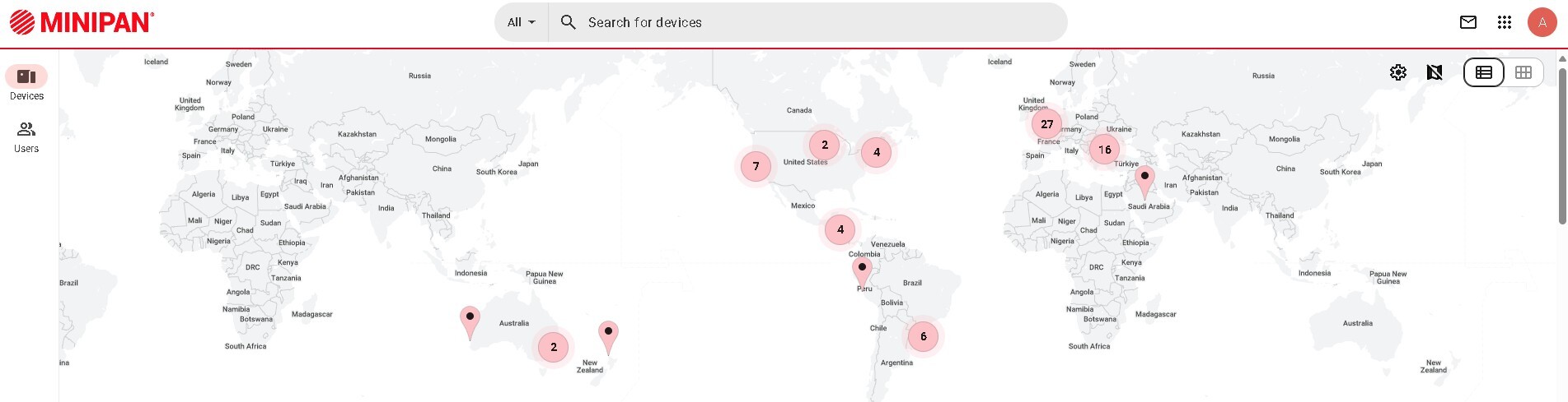 MappaMacchineMinipan