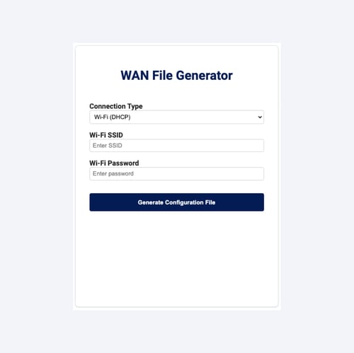 Newsletter - WAN File Generator