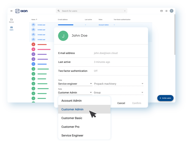 Role-based user management