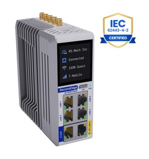 SecureEdge Pro gateway page with IEC logo