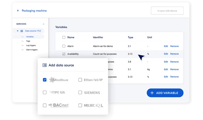 IXON cloud archiviazione dati