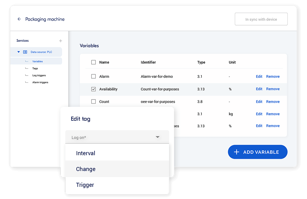 Sin código de configuración en línea