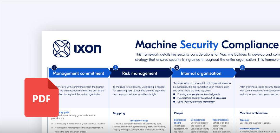 IXON Conformità della sicurezza pdf