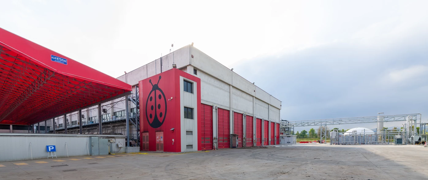 Entsorga fabriek in Santhià (Vercelli), Italië