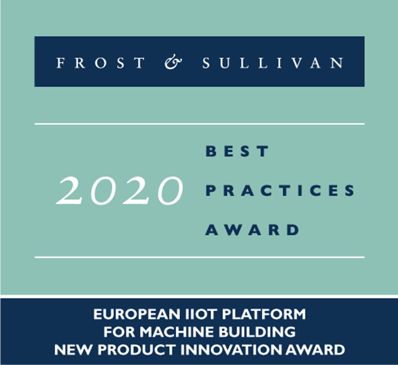 Frost & Sullivan New Product Innovation Award 2020